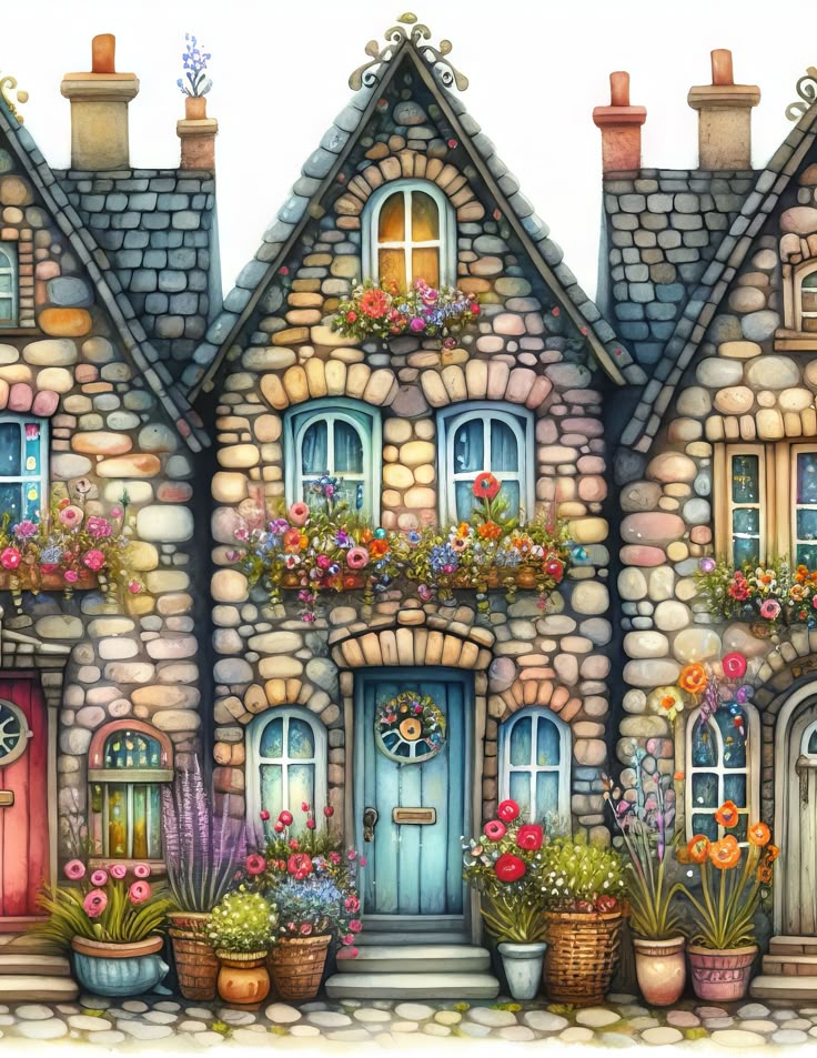 Paint by Numbers Kit Colored House