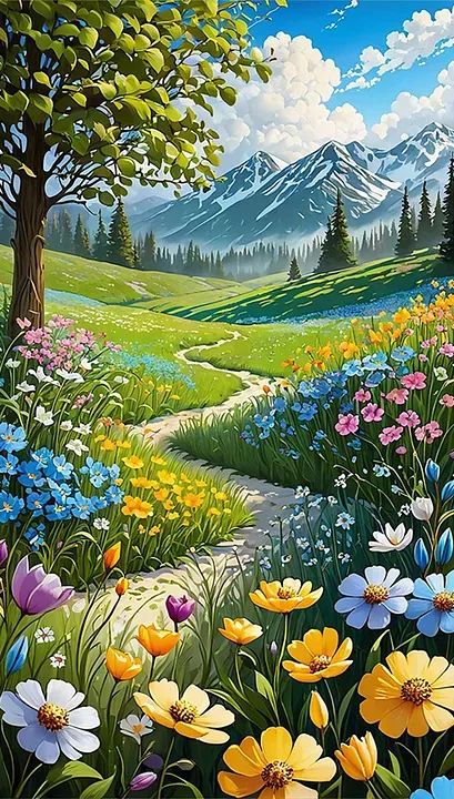 Paint by Numbers Kit Beautiful Scenery