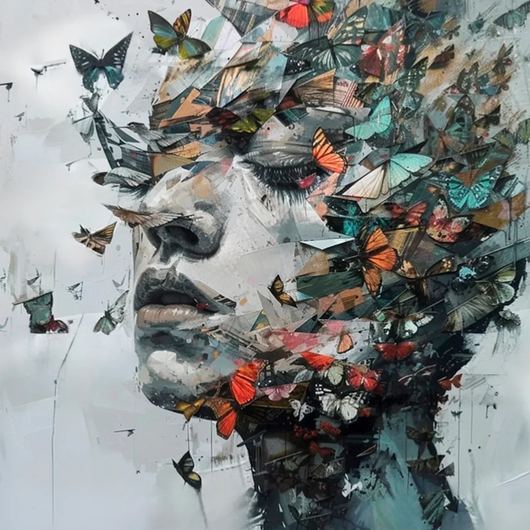 Paint by Numbers Kit Abstract Human Face