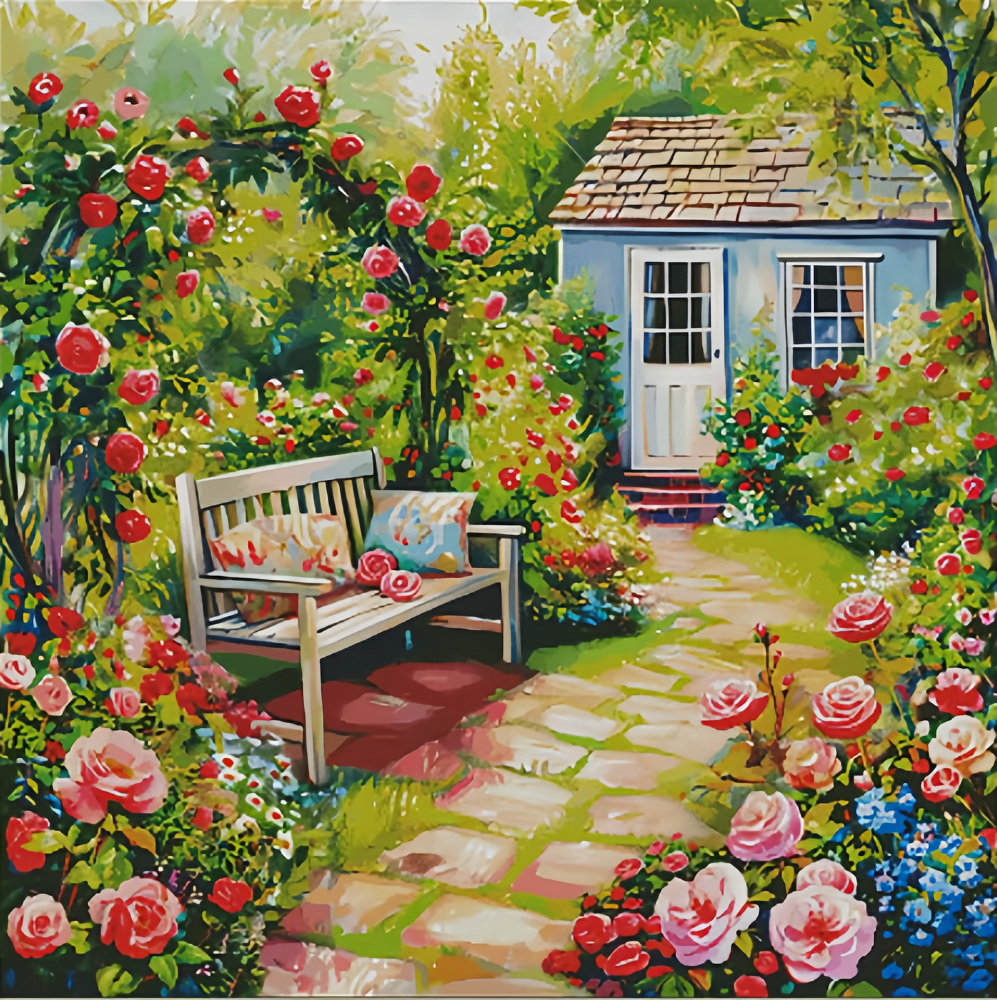 Paint by Numbers Kit Garden