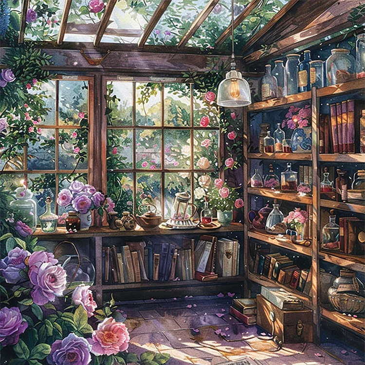 Paint by Numbers Kit Greenhouse