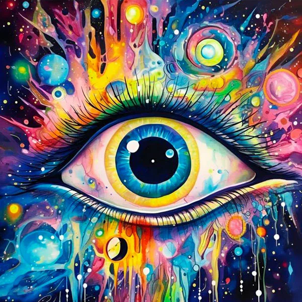 Paint by Numbers Kit Abstract Eye