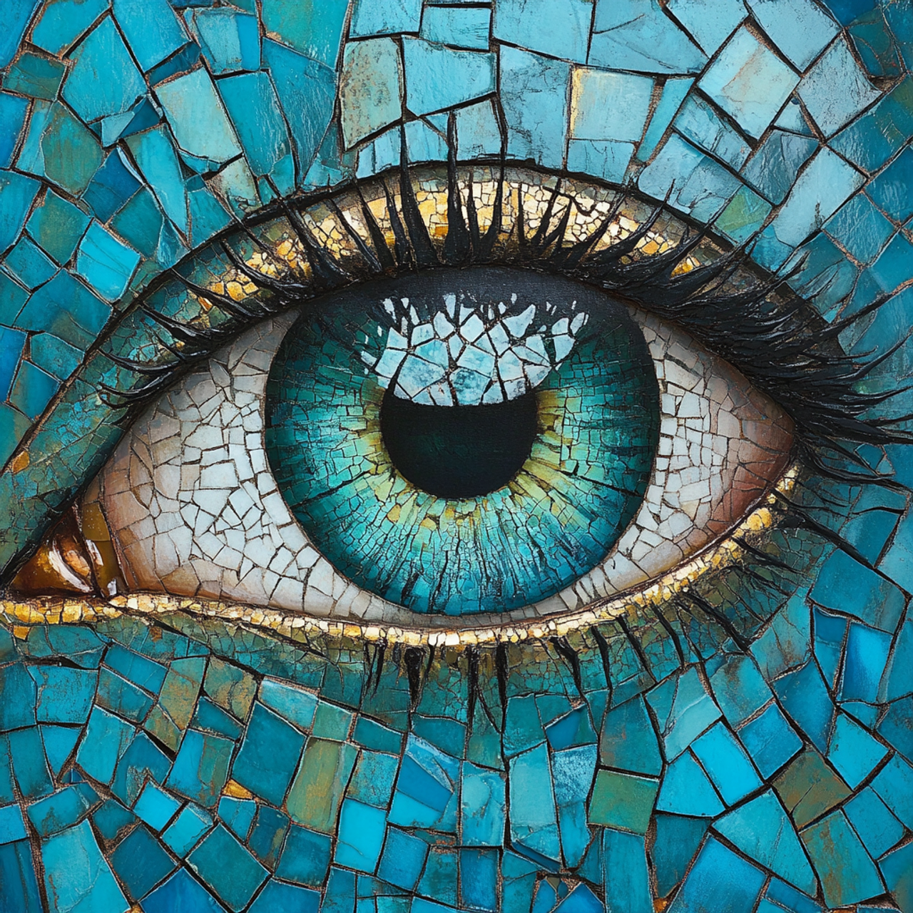 Paint by Numbers Kit Abstract Eye