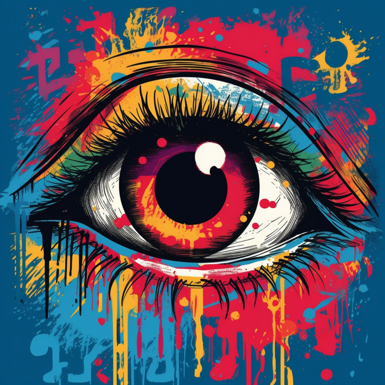 Paint by Numbers Kit Abstract Eye