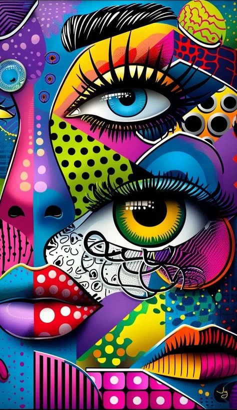 Paint by Numbers Kit Abstract Woman Face