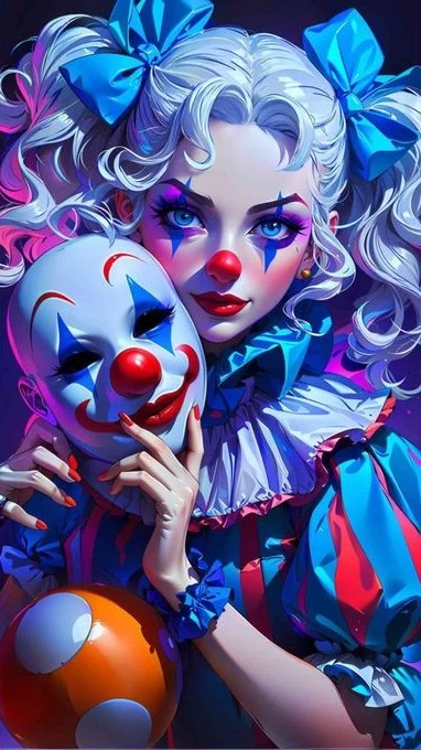 Paint by Numbers Kit Clown Girl