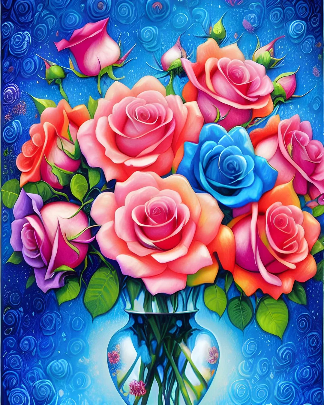 Paint by Numbers Kit Flowers