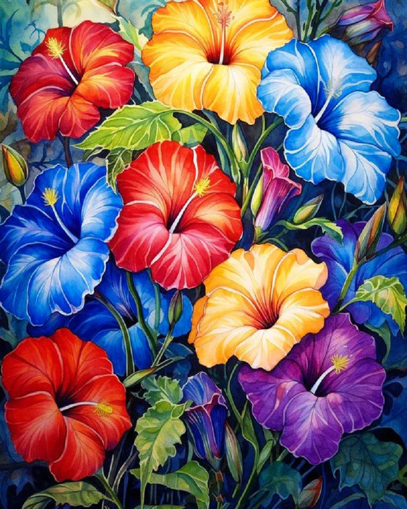 Paint by Numbers Kit Flowers