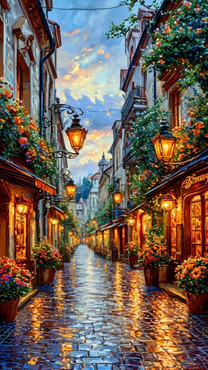 Paint by Numbers Kit Streetscape