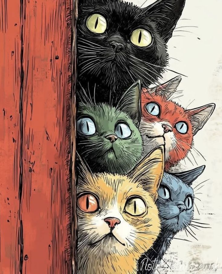 Paint by Numbers Kit Cute Cats