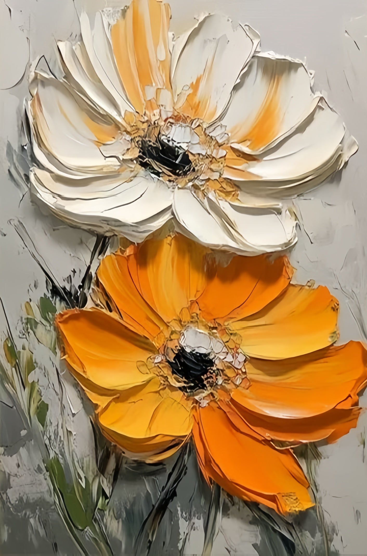 Paint by Numbers Kit 3D Flowers