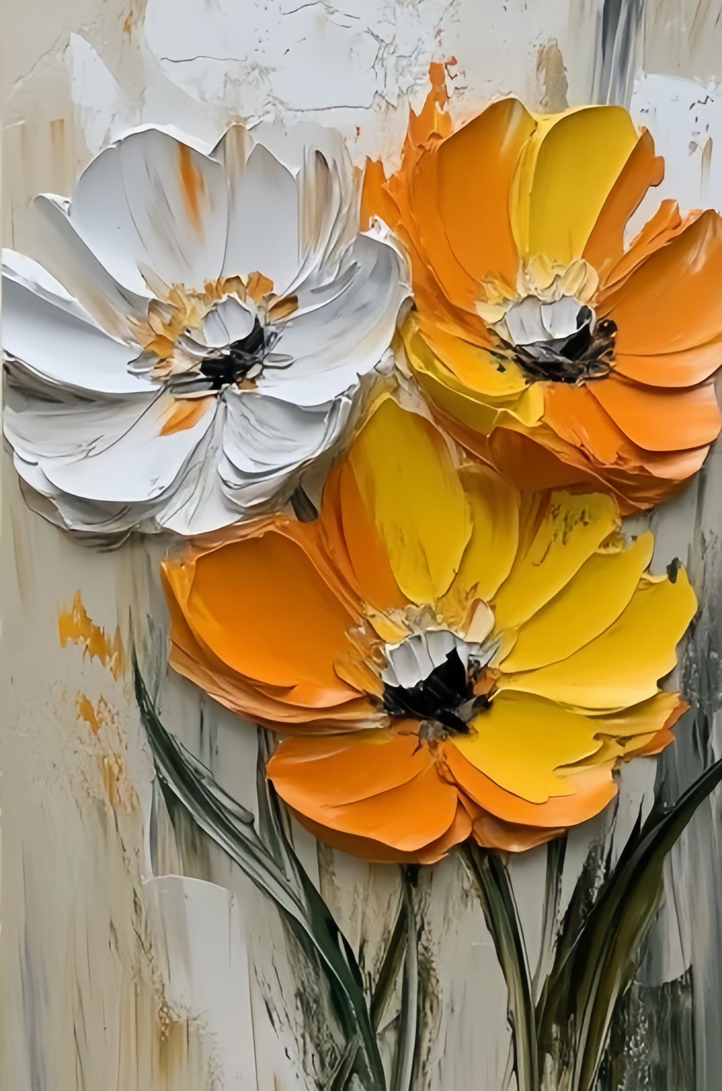 Paint by Numbers Kit 3D Flowers