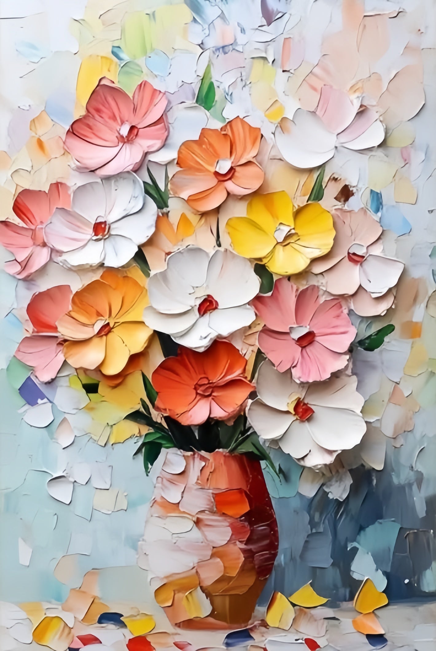 Paint by Numbers Kit 3D Flowers