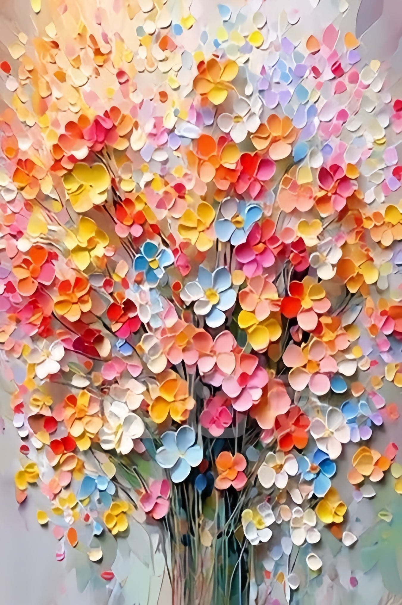 Paint by Numbers Kit 3D Flowers