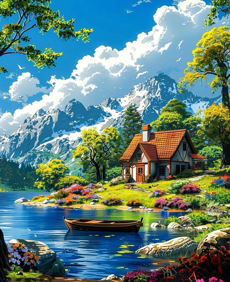 Paint by Numbers Kit Beautiful Scenery