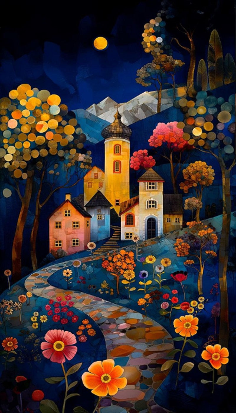 Paint by Numbers Kit Garden House