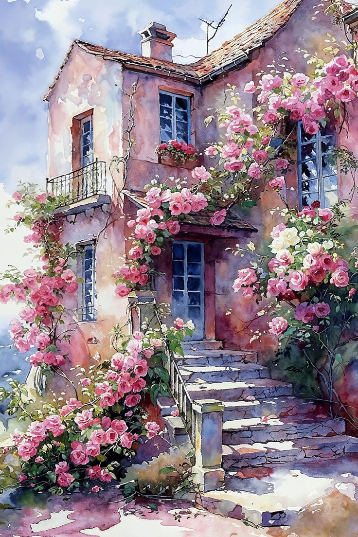 Paint by Numbers Kit Garden House