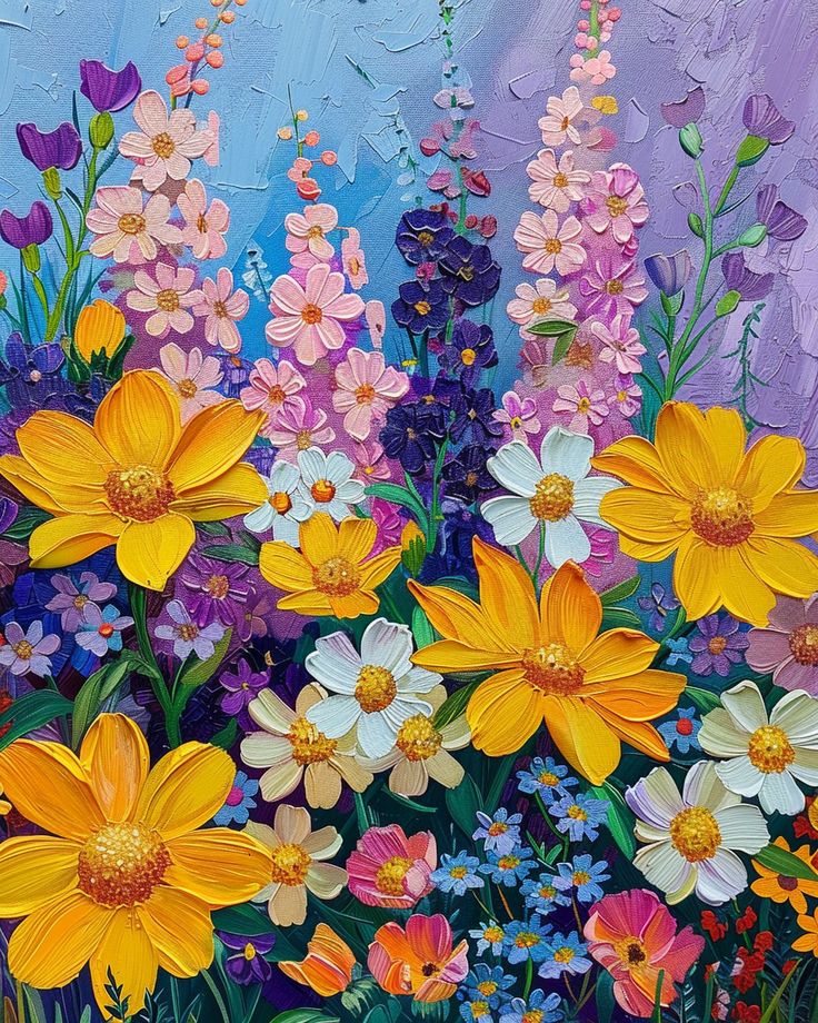 Paint by Numbers Kit Wildflowers