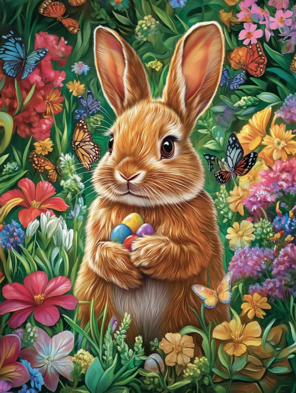 Paint by Numbers Kits Cute Bunny