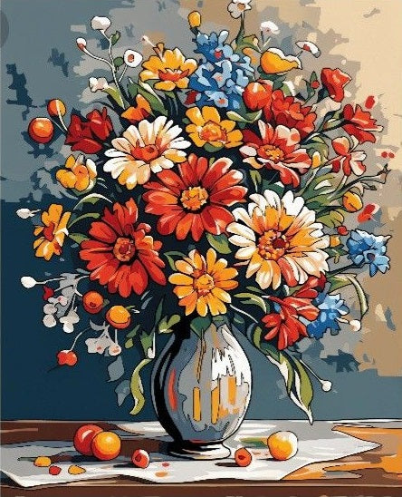 Paint by Numbers Kits Colorful Flowers