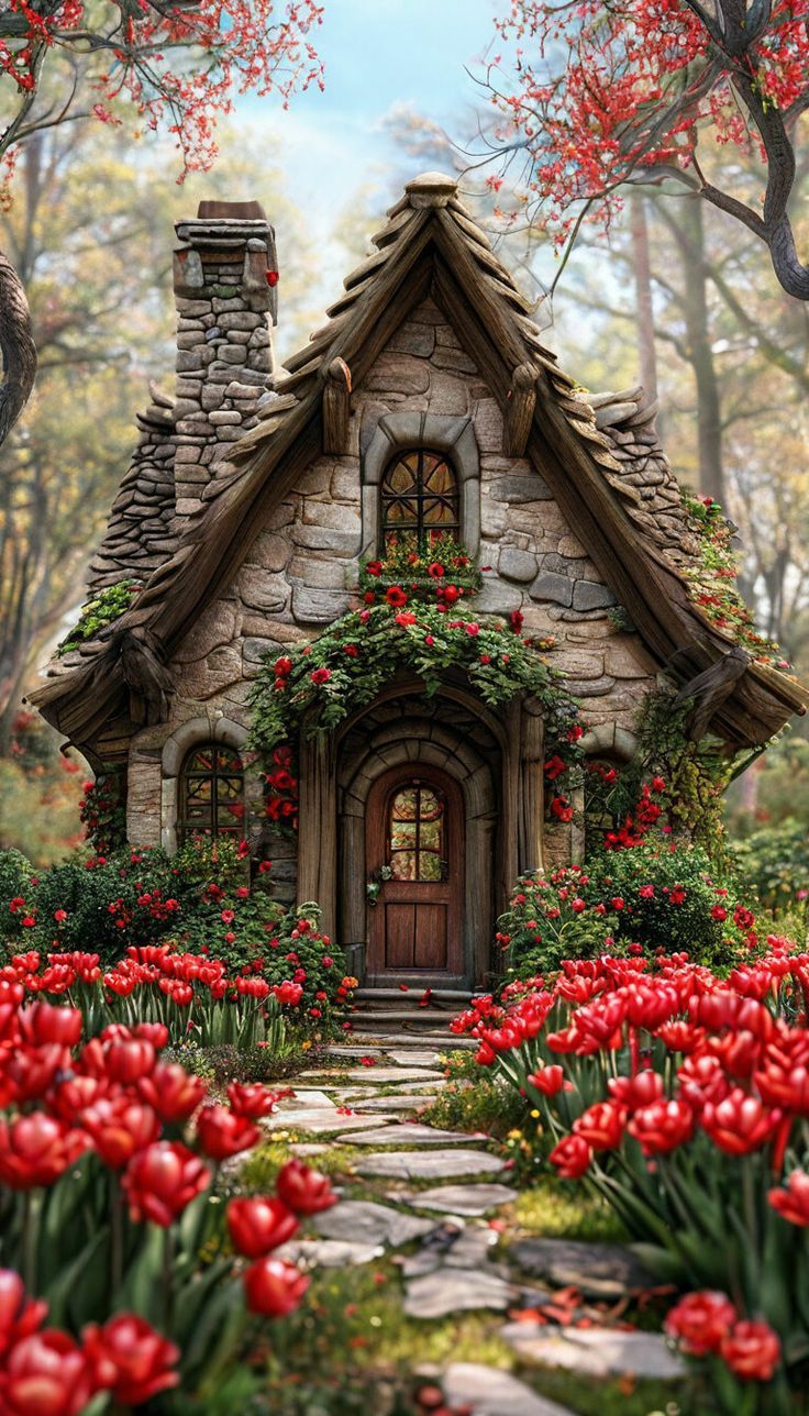 Paint by Numbers Kit Garden House