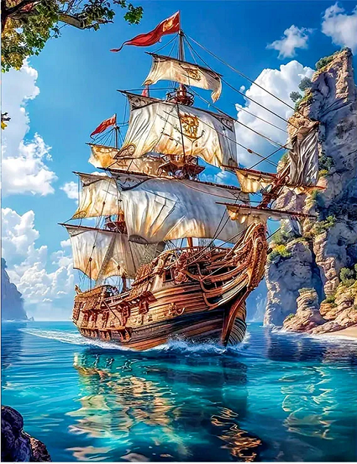 Paint by Numbers Kits Sailing Boats