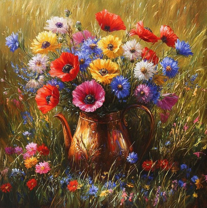 Paint by Numbers Kit Flowers