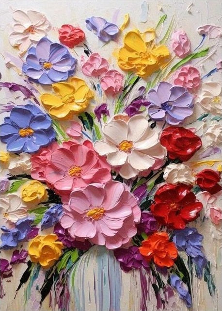 Paint by Numbers Kits 3D Appearance Flowers