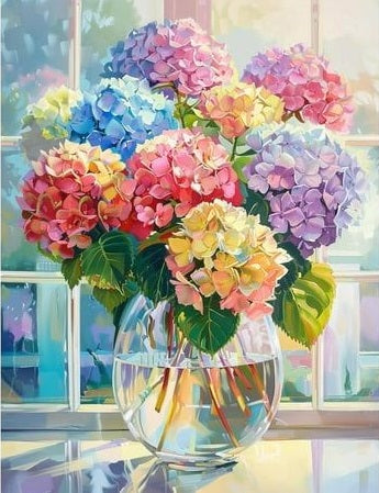 Paint by Numbers Kits Colorful Flowers