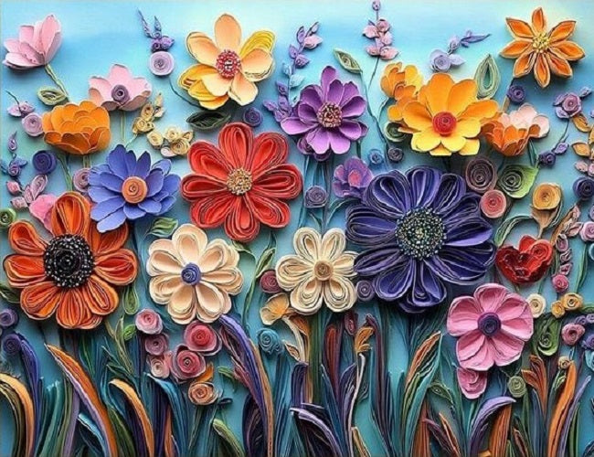 Paint by Numbers Kits 3D Appearance Flowers