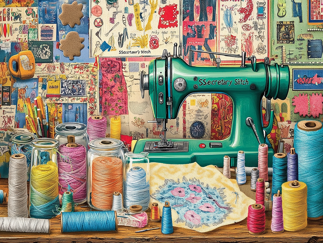 Paint by Numbers Kits Sewing Machine