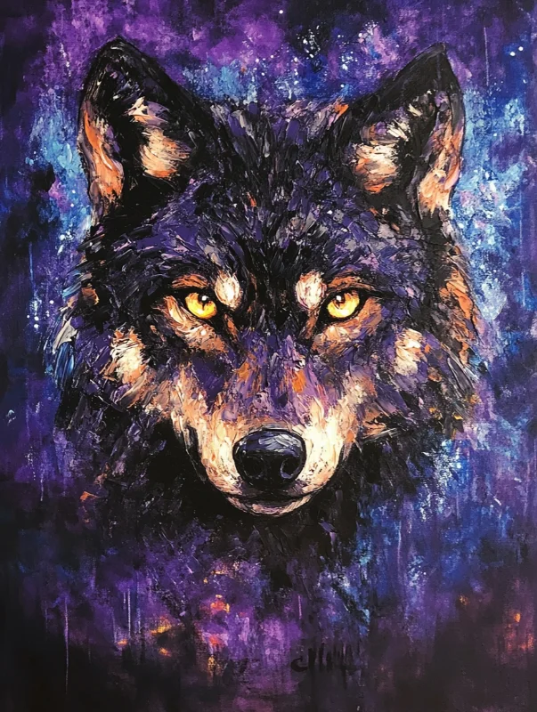 Paint by Numbers Kits Abstract Wolf