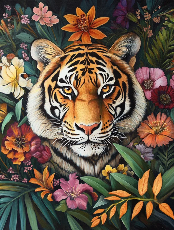 Paint by Numbers Kits Tiger in the Bush