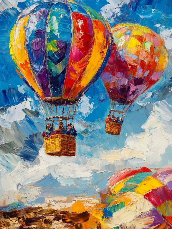 Paint by Numbers Kits Abstract Hot Air Balloon