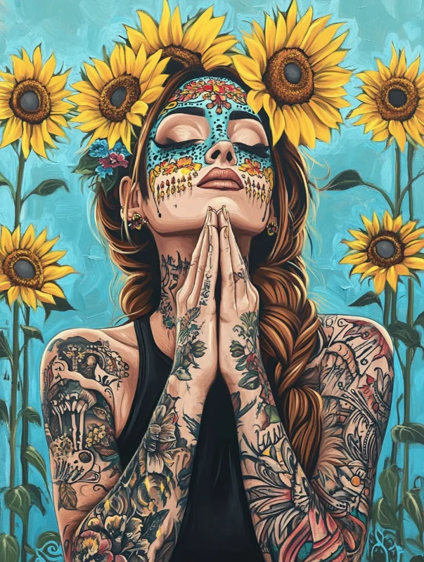 Paint by Numbers Kits Sunflowers And Woman