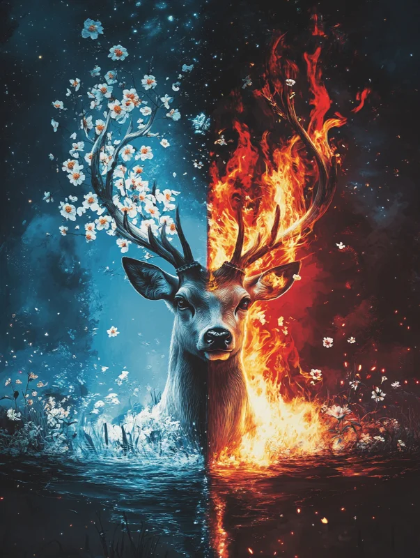 Paint by Numbers Kits Abstract Deer