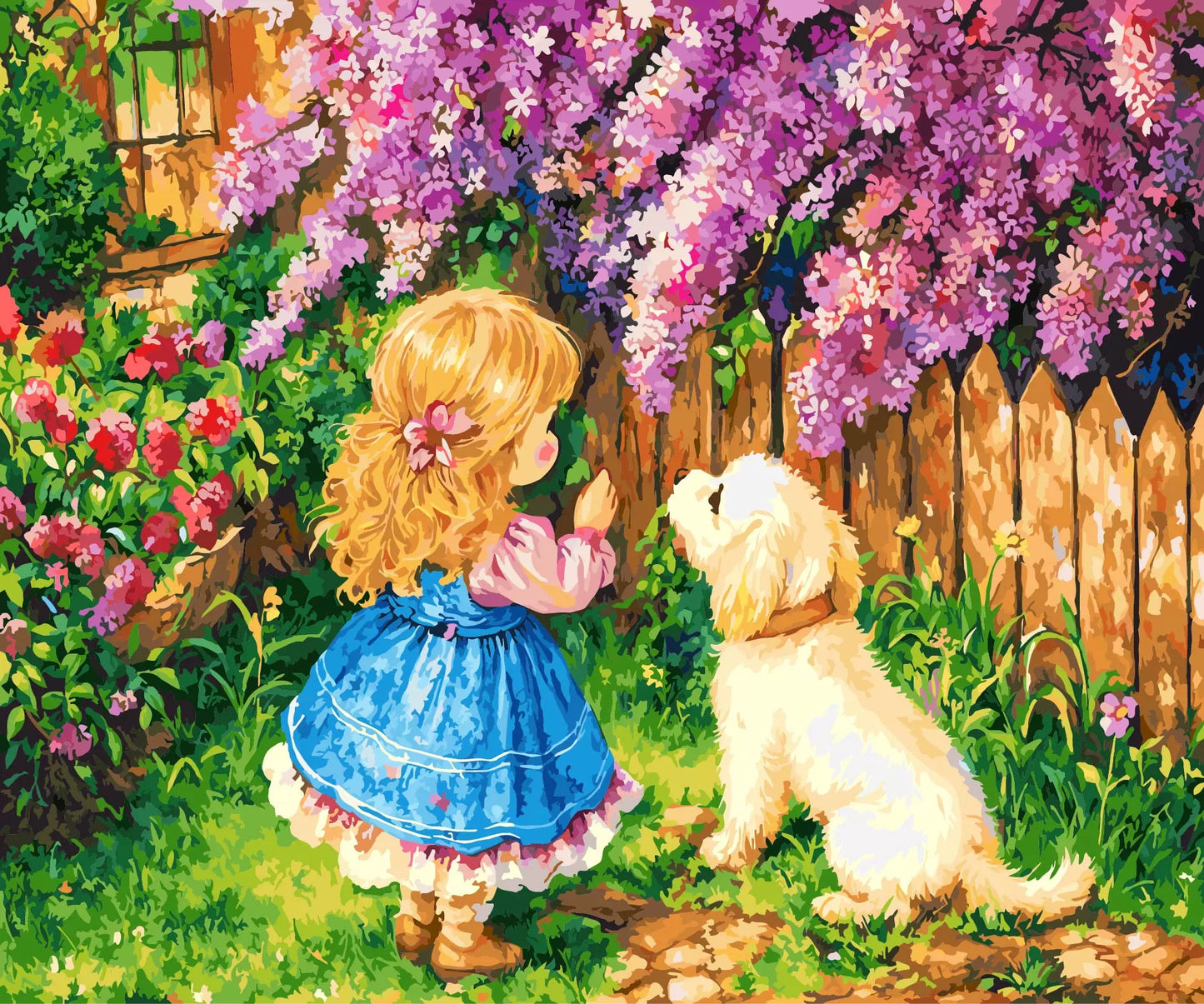 Paint by Numbers Kits Girl And Puppy