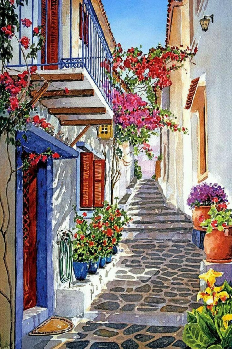Paint by Numbers Kit Streetscape