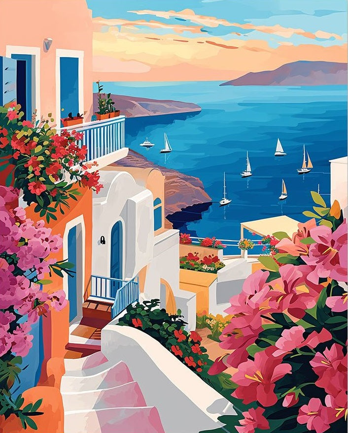Paint by Numbers Kits Seaside Scenery