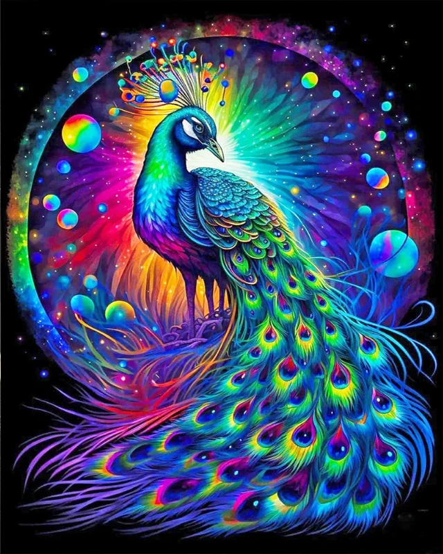 Paint by Numbers Kits Peacock