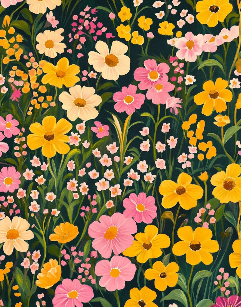 Paint by Numbers Kits Colored Flowers