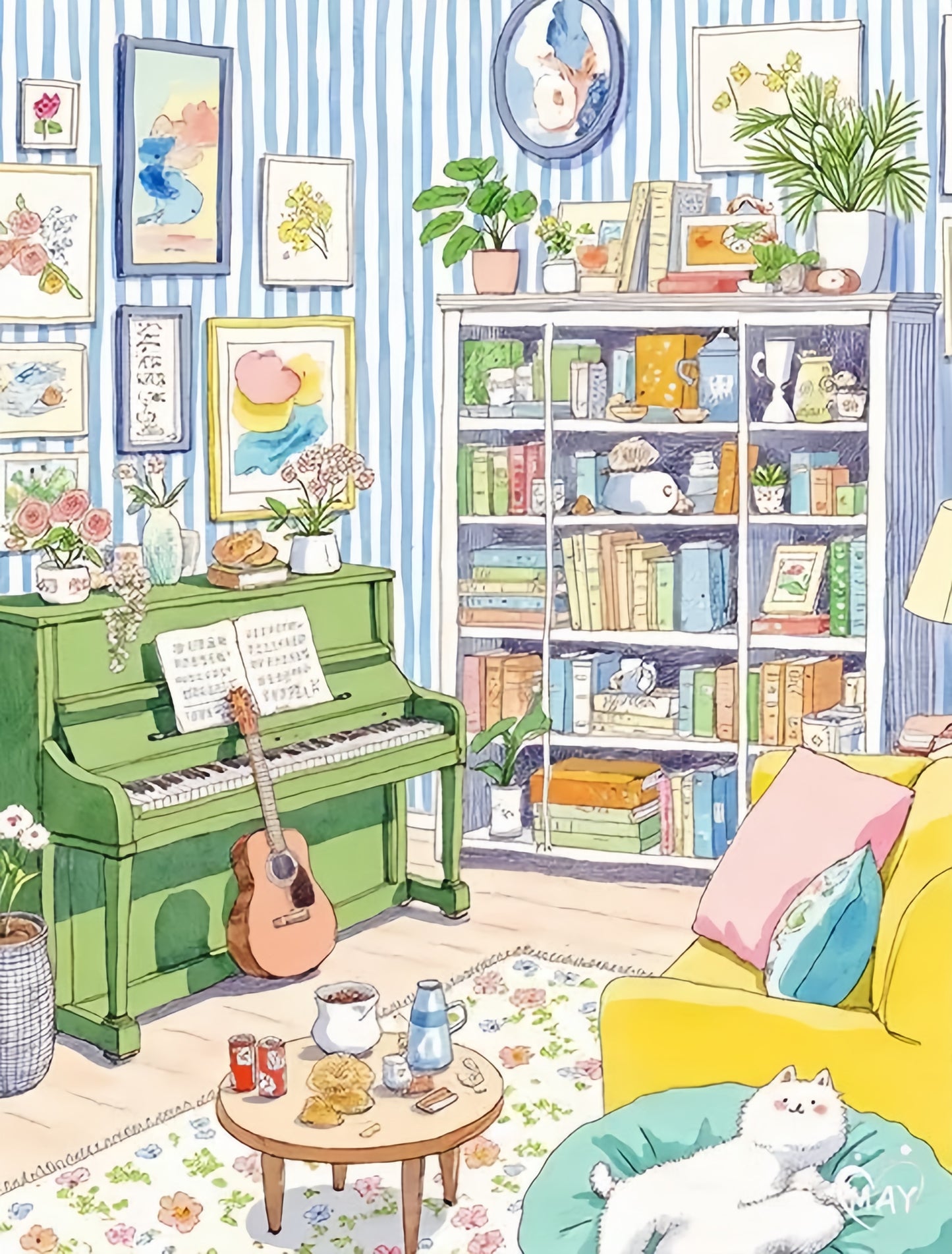 Paint by Numbers Kits Warm Room