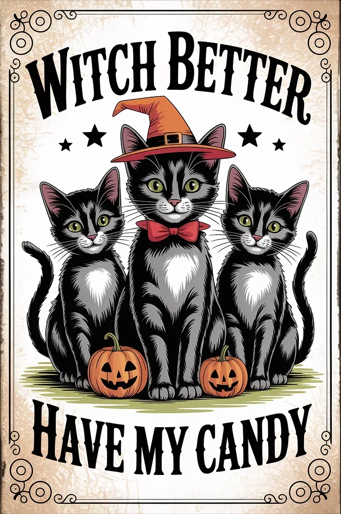 Paint by Numbers Kit Cat Poster