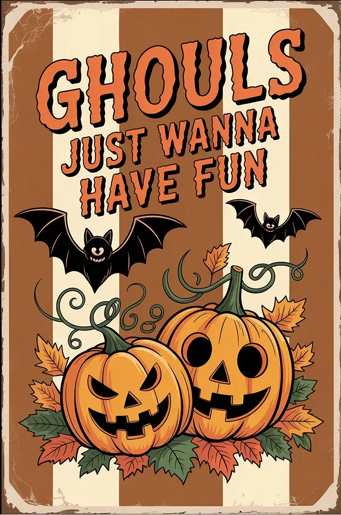 Paint by Numbers Kit Halloween Poster