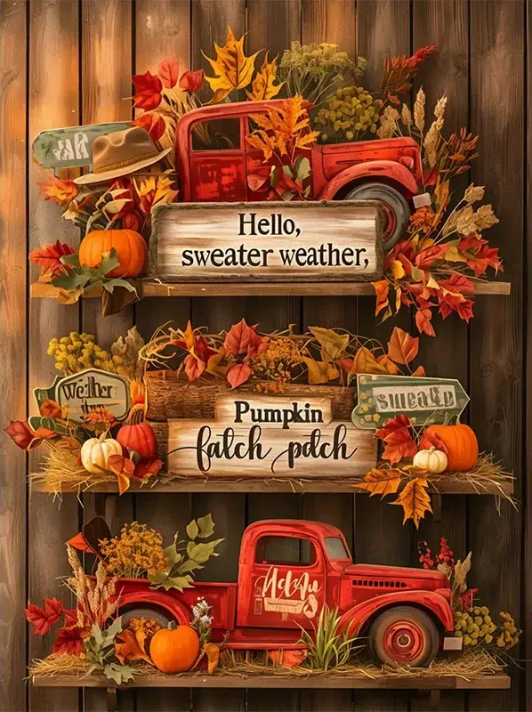 Paint by Numbers Kits Harvest Autumn