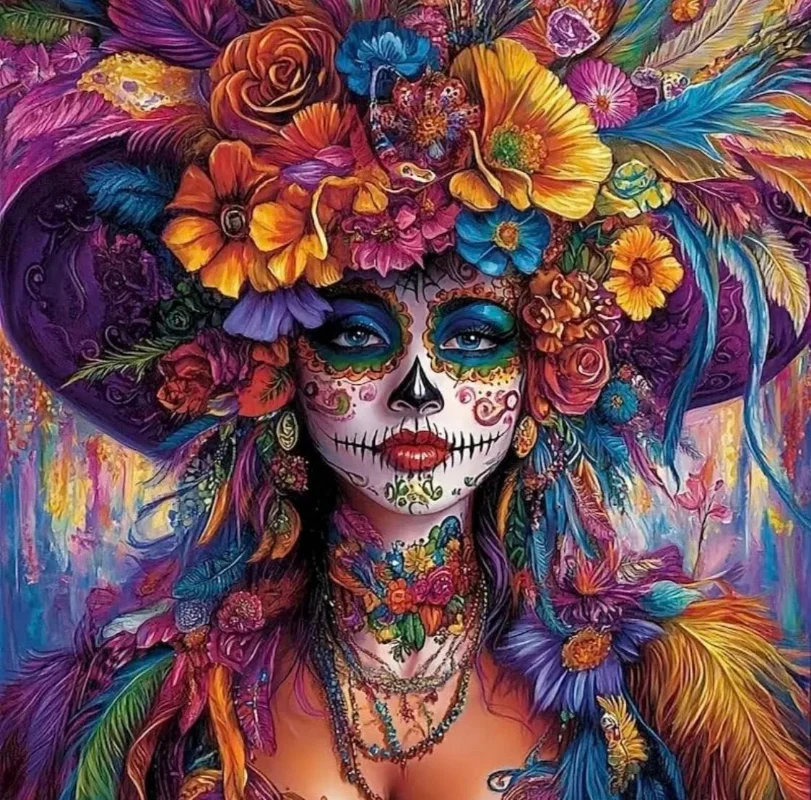 Paint by Numbers Kit Flower Woman