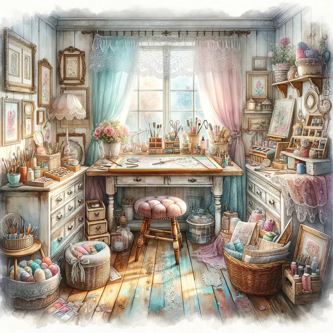 Paint by Numbers Kit Warm Room