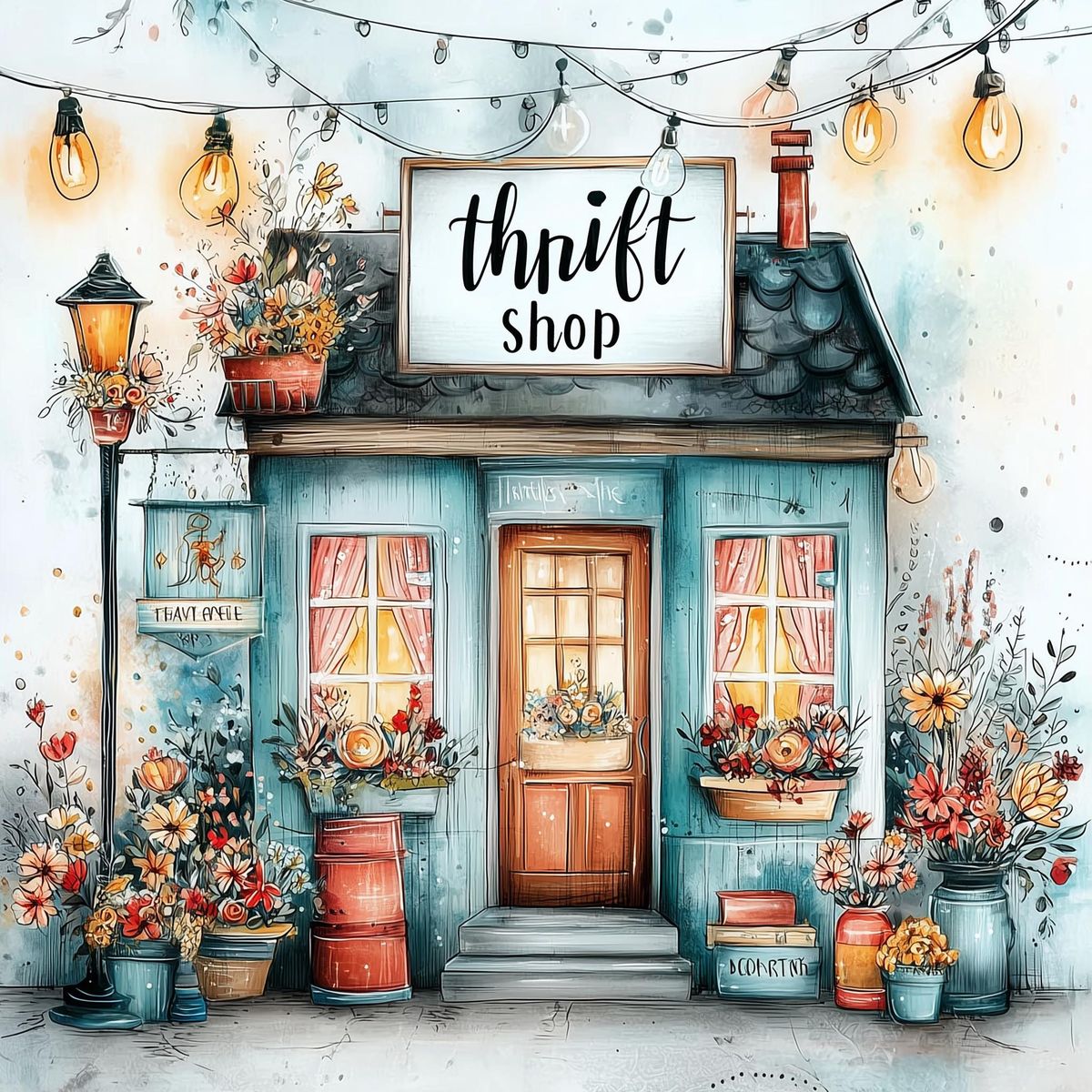 Paint by Numbers Kit Thrift Shop