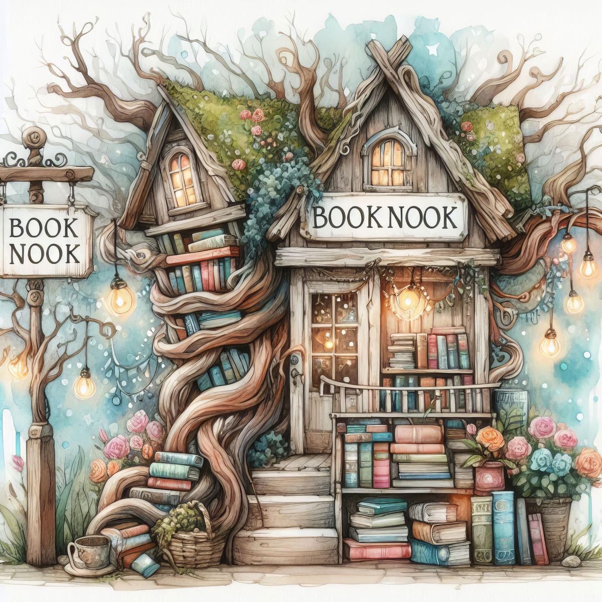 Paint by Numbers Kit Book Nook