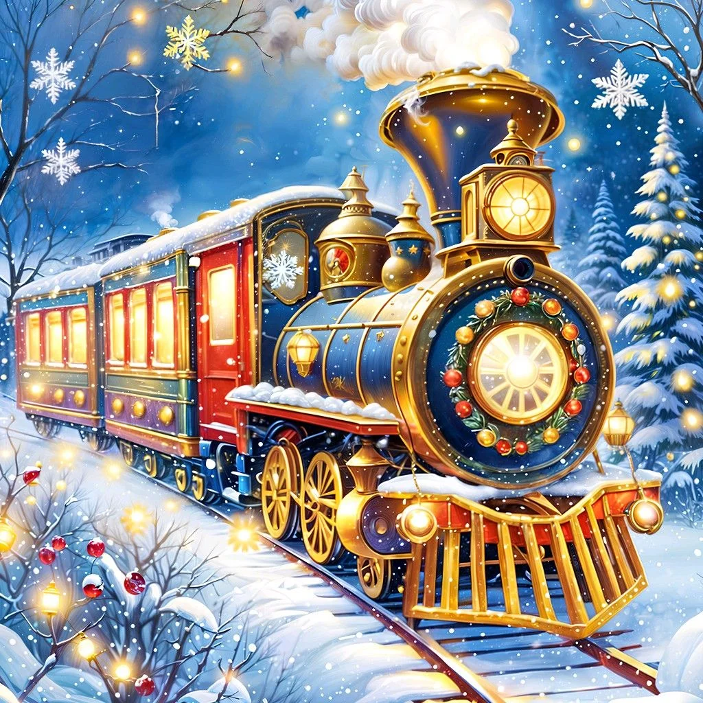 Paint by Numbers Kit Luxury Train